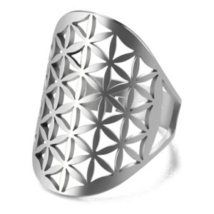 Bague fleur de vie argent